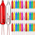 Mudder 200 Count 2.5V Christmas 50/100/150/200 Count Mini Incandescent Wire String Lights Replacement Bulbs Indoor/Outdoor Christmas Lights Decorations for Home Xmas Tree(Assorted Color)