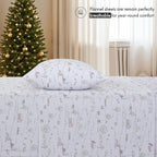 RUVANTI Flannel Sheets King Size - 100% Cotton Brushed King Bed Sheets Set - Deep Pockets 16 Inches - All Seasons Breathable & Extra Soft - Warm & Cozy, 4 Piece, Rustic Homestead