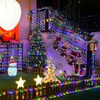JMEXSUSS 2 Pack Multicolor Fairy Lights Battery Operated, Total 400 LED 132ft Multicolor String Lights with Remote, 8 Modes Christmas Fairy Lights for Bedroom Patio Garden Deck Christmas Decorations