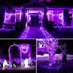 Twinkle Star, 6 Inches Indoor Outdoor, LED String Light for Christmas Wedding Party Home Garden Bedroom Outdoor Indoor Wall Decoration (Purple)