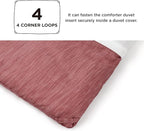 Bedsure Full Comforter Set - Pink Clay Soft Bedding for All Seasons, Cationic Dyed Bed Set, 3 Pieces, 1 Full Size Comforter (82"x86") and 2 Pillow Shams (20"x26"+2")