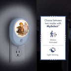 Disney Frozen II MySelect LED Night Light, Motion Sensor, Dusk-to-Dawn, Featuring Anna and Elsa, Ideal for Girls' Bedrooms, Nurseries, or Bathrooms – 44473