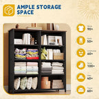 DWVO 8-Drawer Fabric Dresser, Furniture Storage Tower Cabinet, Organizer for Bedroom