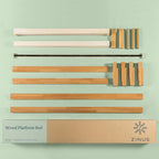 ZINUS Moiz Wood Platform Bed Frame, Wood Slat Support, No Box Spring Needed, Easy Assembly, Natural, Twin