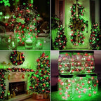 btfarm 30 Pack Fairy Lights Battery Operated [3 Modes], 7ft 20 Led Twinkle Lights String Lights Waterproof Bulk Small Mini Silver Wire for Christmas Mason Jars Wedding Table Centerpiece, Red Green