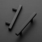 Ravinte 10 Pack Matte Black Cabinet Pulls Slim Kitchen Cabinet Handles 5 inch Hole Center Drawer Pulls Kitchen Drawer Handles Square Hardware
