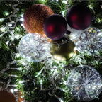 Christmas String Lights,33FT 100 LEDs White Chritsmas Tree Lights Indoor Connectable String Light Clear Wire 8 Modes Plug in for Room Tree Wedding Decoration