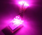 Karlling Battery Operated Pink 40 LED Fairy Light String Wedding Party Xmas Christmas Decorations(Pink,20 Pack)