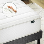ZINUS 6 Inch Foam and Spring Hybrid Mattress [New Version], Twin, Medium Firmness, Durable Support, Certified Safe Foams & Fabric, Mattress in A Box