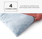 Bedsure Twin/Twin XL Comforter Set - Light Blue Soft Bedding for All Seasons, Cationic Dyed Bed Set, 2 Pieces, 1 Twin Size Comforter (68"x88") and 1 Pillow Sham (20"x26"+2")