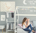 Silly Goose Nursery Rectangular Canvas Banner-Flag Wall Sign Decor for Boys Girls Toddler Kids,Baby Room Above Crib Playroom Reading Room Bedroom Decor-Easter Baby Shower Birthday Christmas Gift
