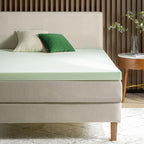 ZINUS 3 Inch Green Tea Memory Foam Mattress Topper, Smaller, More Convenient WonderBox Packaging, Pressure-Relieving Layers, CertiPUR-US Certified, Full