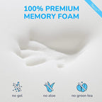 RECCI 2 Inch Twin Size Mattress Topper, 100% CertiPUR-US Certified Memory Foam, Pressure Relieving, Removable & Washable Cover, Ideal for Bedroom, Guestroom, College Dorms