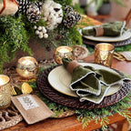 DEVI 24pcs Assorted Gold Votive Candle Holders, Mercury Glass Candle Holder, Diwali Decorations, Gold Wedding Centerpieces for Tables, Gold Bridal Shower PartyTable Decorations
