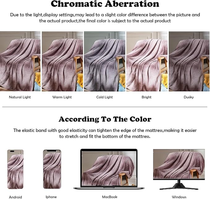 NEWCOSPLAY Super Soft Throw Blanket Light Purple Premium Silky Flannel Fleece Leaves Pattern Lightweight Bed Blanket All Season Use (Light Purple, Throw(50"x60"))