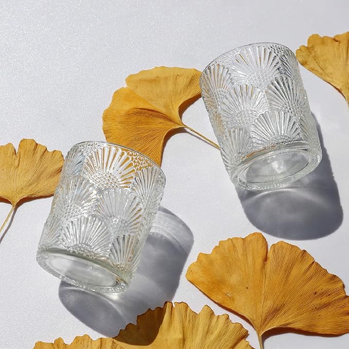 Woho 12Pcs Clear Votive Candle Holders Glass, Glass Tealight Candle Holder for Table Centerpiece, Vintage Tea Lights Candle Holder Decor for Wedding Table, Birthday Christmas Party