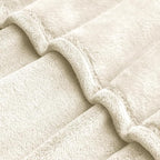 BEDELITE Fleece Blanket Extra Large Blankets for Bed, Luxury Plush Cozy Fuzzy Blanket 120x120 inches, Super Soft Warm Lightweight Throw Blanket All Seasons Suitable, Cream