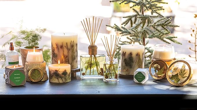 Rosy Rings Botanical Reed Diffuser Forest 13 Ounces - Lasts 6-12 Months, Aromatherapy Diffuser, Reed Diffuser with Botanicals Perfect for Home Decor!