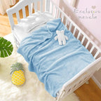 Exclusivo Mezcla Plush Fuzzy Fleece Throw Blanket, Super Soft, Fluffy and Warm Blankets for Couch, Bed, All Season Use (40x50 Inches, Light Blue)