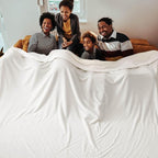 Bedsure GentleSoft Sherpa Fleece Oversized Cal King Blankets for Bed - Thick and Warm Throw for Women and Men, Soft Fuzzy Plush Large Blanket for Winter, White, 112x98 Inches
