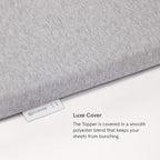 Tuft & Needle Mattress Topper, Queen Size, 2 inches of our Breathable, Supportive Adaptive Foam, Luxe Gray Cover, CertiPUR-US and Greenguard Gold Certified