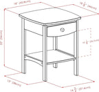 Winsome Wood Claire Accent Table, White