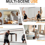 Delma Home Gym Mirror, 54''x30''x2PCS, Large Full Body Glass for Yoga, Frameless Wall Mounted, for Garage, Bedroom, Bathroom (Glass - 54'' x 30'' - 2PCS)
