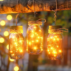 Minetom Fairy Lights Plug in, 66Feet 200LEDs Warm White String Lights, Waterproof Flexible Silver Wire for Bedroom Dorm Wedding Garland Wreath Wall Mason Jar Indoor Outdoor Christmas Tree
