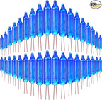 Mudder 200 Count 2.5V Christmas 50/100/150/200 Count Mini Incandescent Wire String Lights Replacement Bulbs Indoor/Outdoor Christmas Lights Decorations for Home Xmas Tree(Blue)