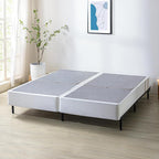 ZINUS 9 Inch Box Spring with Cover, No Assembly Mattress Foundation, Sturdy Metal Structure, Split Cal King, White