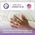 NapQueen Queen Mattress, 10 Inch Victoria Hybrid Cooling Gel Infused Pocket Spring and Memory Foam Mattress, Queen Size Mattress Bed in a Box, CertiPUR-US Certified, Fiberglass-Free Mattress