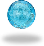 Perilla Home Set of 6 Knobs - Premium Blue Crystal Bubble Knobs Handles - Modern Decorative Glass Knobs for Home Decor, Kitchen, Cabinet, Hardware, Cupboard, Door, Dresser, Wardrobe and Drawer Pulls