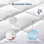 ONENICE 6 Inch King Size Mattress in a Box, Cooling Gel Memory Foam Removable Pillow-Top Mattress, CertiPUR-US Certified, Fiberglass-Free, Medium Firm Support, Ergonomic Design for Pressure Relief