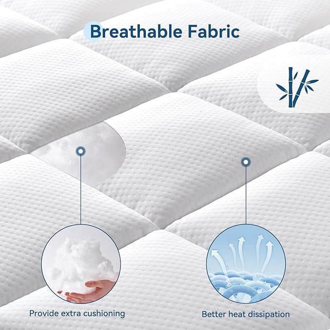 ONENICE 5 Inch Full Size Mattress in a Box, Cooling Gel Memory Foam Mattress, Removable Pillowtop with 3D Snow Down Alternative Filling, CertiPUR-US Certified, Fiberglass-Free, Pressure Relief