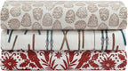 Eddie Bauer - Queen Sheets, Cotton Flannel Bedding Set, Brushed for Extra Softness, Cozy Home Decor (Arcadia Red, Queen)