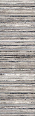 RUG BRANCH Havana 2' x 8' (2'3" X 8') Scandinavian Indoor Runner Rug, Contemporary, Blue Brown - Entryway, Hallway, Bathroom, and Kitchen