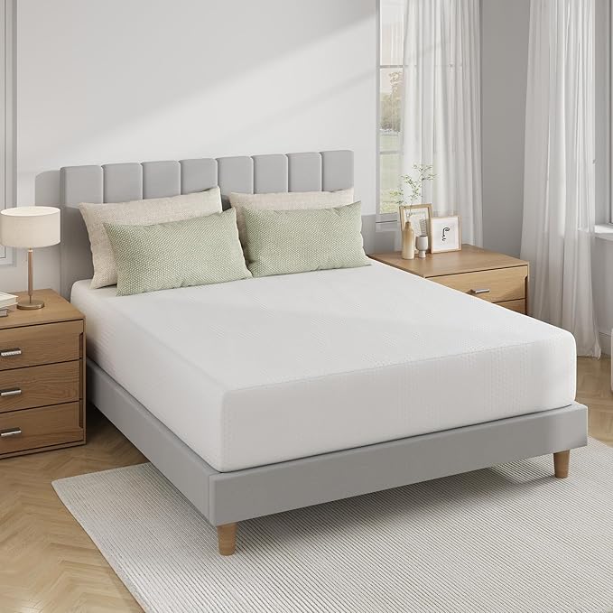 Novilla 12 Inch Queen Mattress in a Box, Gel Memory Foam Queen Size Bed Mattress for Cooling Night Sleep, Comfort Sleep & Pressure Relief, CertiPUR-US Certified