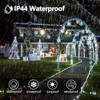 Connectable 300LED 99Ft 13Modes Christmas String Lights Indoor Outdoor | Extendable Green Wire Cool White Christmas Tree Lights with Timer | Twinkle Fairy Light Plug in for Xmas Tree(Cool White)