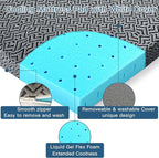 Airensky 4 Inch Memory Foam Mattress Topper, Cooling Gel Infused High Density Queen (60"x80") Topper with Removable Washable Cover, Bed Topper for Pressure Relief Back Pain, CertiPUR-US Certified