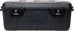 Plano Sportsman Trunk with Wheels, Black, 108-Quart, Lockable Storage Box, Rolling Sportsman Trunk, Hunting Gear and Ammunition Bin, Heavy-Duty Containers for Camping, Large