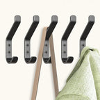 GlazieVault Coat Hooks Wall – Door Hooks (10 Pack) - Heavy Duty Wall Mounted - Premium Design Rust Free Hooks