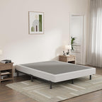 Queen Size Box Spring and Cover Set, 9 Inch High Profile Metal BoxSpring, Heavy Duty Structure Mattress Foundation, Noise Free, Non-Slip, Easy Assembly