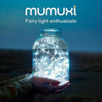 MUMUXI 24 Pack 7.2ft LED Fairy Lights Battery Operated, 20 Mini Battery Powered String Lights for Centerpiece Table Decorations, Wedding Party Bedroom Mason Jar Christmas, Cool White
