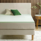 ZINUS 2 Inch Green Tea Memory Foam Mattress Topper, Smaller, More Convenient WonderBox Packaging, Pressure-Relieving Layers, CertiPUR-US Certified, Full