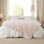 Bedsure GentleSoft Crystal Pink Twin Blanket for Bed - Super Soft Cozy Blankets for Women, Cute Large Blanket for Girls, 66x90 Inches