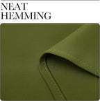 NICETOWN Olive Green Blackout Curtains 78 inches Length for Bedroom, 2 Panels, 42" Wide, Thermal Insulated Decoration Drapes for Office Window