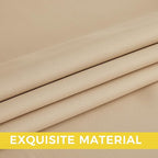 NICETOWN Biscotti Beige Light Blinds - Microfiber Grommet Thermal Insulated Shades for Kid's Room, Yard, Boys Room, Girls Room, Nursery - Lightweight, 1 Pair, W52 x L95