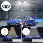 LED Garage Lights 1 Pack -180W, 18000LM 6500K Led Shop Light with 6+1 Deformable Panels, Basement Barn Light Garages Ceiling Lights, E26/E27 for Garage, Warehouse, Shop