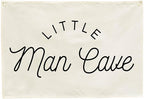 Nursery Rectangular Canvas Banner-Boho Flag Poster Wall Sign for Boys Kids Teen,Baby Room Above Crib Bedroom Home Playroom Dorm Wall Decor-Baby Shower Birthday Christmas-Little Man Cave