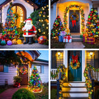 JMEXSUSS 4 Pack 50 LED Multicolor Fairy Lights Battery Operated, Each16 ft Multicolor Christmas Lights Waterproof Twinkle Lights for Party Wedding Christmas Birthday Indoor Outdoor Decoration